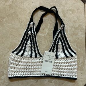 Knit halter top